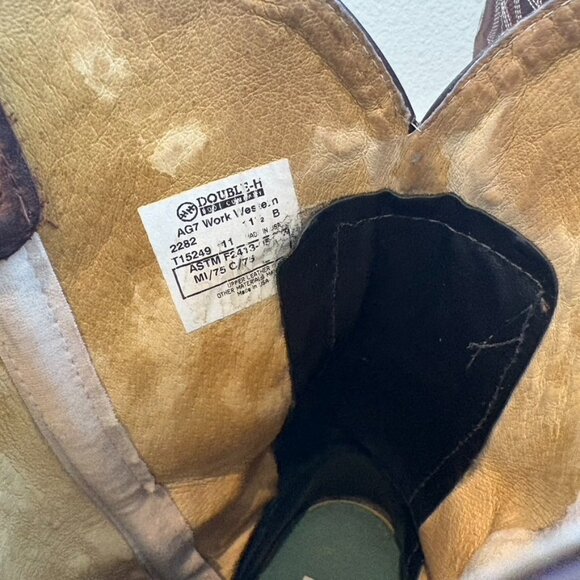 Double H Western Workwear AG7 pull on boots F2413 11.5B steel toe - Picture 6 of 10